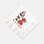 Santa Claus Merry-kerstpapier Napkins Servet (Hoek)