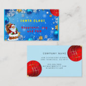 Santa Claus Merry-kerstVisitekaartje Visitekaartje (Voorkant / Achterkant)