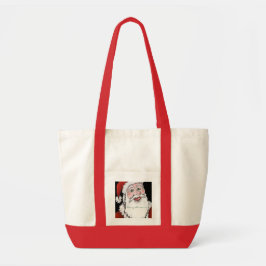 Santa Claus Merry-Tas met kerst Tote Bag
