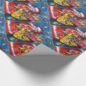 SANTA CLAUS MET CHRISTMAS GIFT SACK CADEAUPAPIER (Hoek)