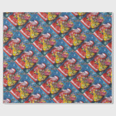 SANTA CLAUS MET CHRISTMAS GIFT SACK CADEAUPAPIER (Vlak)