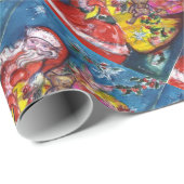 SANTA CLAUS MET CHRISTMAS GIFT SACK CADEAUPAPIER (Rol Hoek)