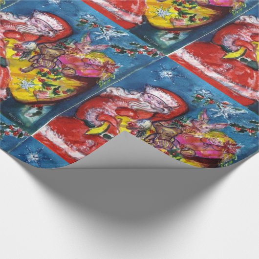 SANTA CLAUS MET CHRISTMAS GIFT SACK CADEAUPAPIER (Hoek)