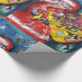 SANTA CLAUS MET CHRISTMAS GIFT SACK CADEAUPAPIER (Hoek)