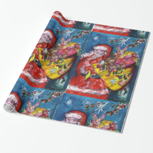 SANTA CLAUS MET CHRISTMAS GIFT SACK CADEAUPAPIER