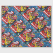 SANTA CLAUS MET CHRISTMAS GIFT SACK CADEAUPAPIER (Vlak)