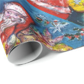 SANTA CLAUS MET CHRISTMAS GIFT SACK CADEAUPAPIER (Rol Hoek)