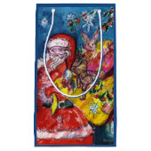 SANTA CLAUS MET CHRISTMAS GIFT SACK KLEIN CADEAUZAKJE (Voorkant)