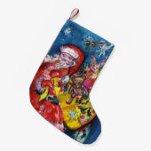 SANTA CLAUS MET CHRISTMAS GIFT SACK KLEINE KERSTSOK (Voorkant (Hangend))