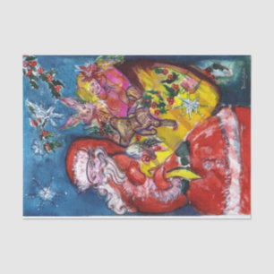 SANTA CLAUS MET CHRISTMAS GIFTS TISSUEPAPIER