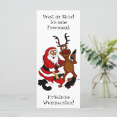 Santa Claus met een maas - Fijne kerst (Staand voorkant)