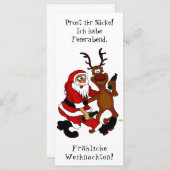 Santa Claus met een maas - Fijne kerst (Voorkant / Achterkant)