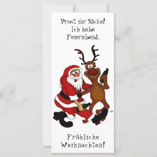 Santa Claus met een maas - Fijne kerst