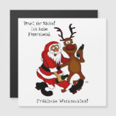 Santa Claus met een maas - Fijne kerst (Voorkant / Achterkant)