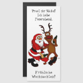 Santa Claus met een maas - Fijne kerst (Voorkant / Achterkant)