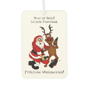 Santa Claus met een maas - Fijne kerst Luchtverfrisser