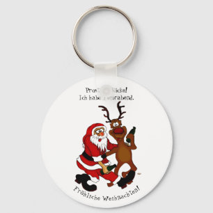 Santa Claus met een maas - Fijne kerst Sleutelhanger