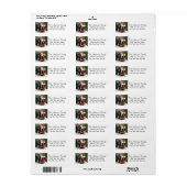 Santa Claus met het etiket van het het terugkeerad (Full Sheet)