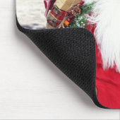 Santa Claus met kerstcadeaus Border Collie Dog Muismat (Hoek)