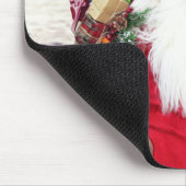 Santa Claus met kerstcadeaus Rottweiler Dog Muismat (Hoek)