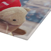 Santa Claus met kerstcadeaus Rottweiler Dog Snijplank (Hoek)