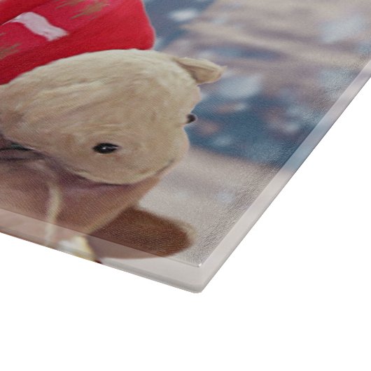 Santa Claus met kerstcadeaus Rottweiler Dog Snijplank (Hoek)