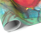 SANTA CLAUS MET LANTERN IN CHRISTMAS NACHT CADEAUPAPIER (Rol Hoek)