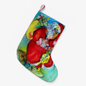 SANTA CLAUS MET LANTERN IN DE CHRISTMAS NACHT KLEINE KERSTSOK (Voorkant (Hangend))