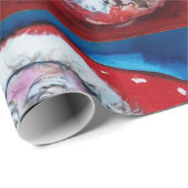 SANTA CLAUS MET VIOLIN CADEAUPAPIER (Rol Hoek)