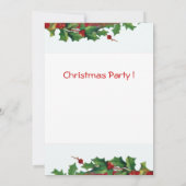 SANTA CLAUS MET VIOLIN - CHRISTMAS PARTY KAART (Achterkant)