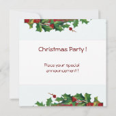 SANTA CLAUS MET VIOLIN - CHRISTMAS PARTY Silver Kaart (Achterkant)