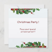 SANTA CLAUS MET VIOLIN - CHRISTMAS PARTY Silver Kaart (Achterkant)