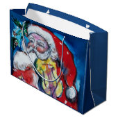 SANTA CLAUS MET VIOLIN LARGE CADEAUTASJE (Achterkant Gekanteld)