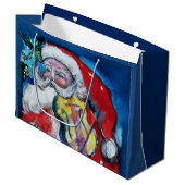 SANTA CLAUS MET VIOLIN LARGE CADEAUTASJE (Voorkant Gekanteld)