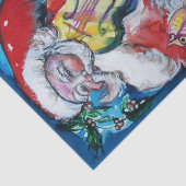 SANTA CLAUS MET VIOLIN / Musical Kerstmis Tissuepapier (Detail)