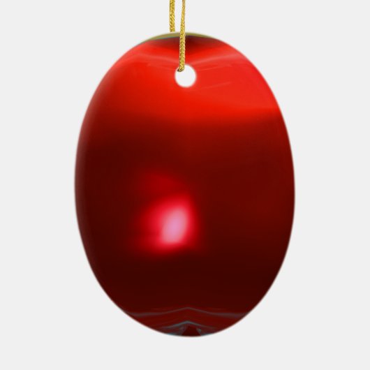 SANTA CLAUS MET VIOLIN, MUSISCHE CHRISTMAS Red Rub Keramisch Ornament (Achterkant)