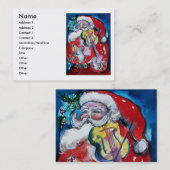 SANTA CLAUS MET VIOLIN VISITEKAARTJE (Voorkant / Achterkant)