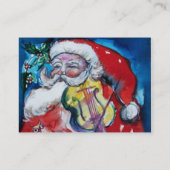 SANTA CLAUS MET VIOLIN VISITEKAARTJE (Achterkant)