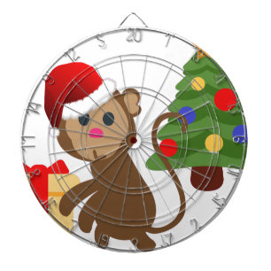 santa claus monkey emoji dartbord