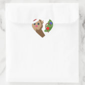 santa claus monkey emoji hart sticker (Tas)