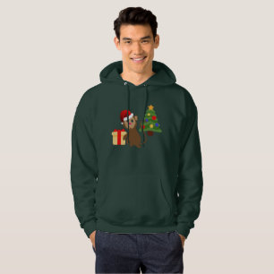 santa claus monkey emoji mannen gevlekt sweatshirt