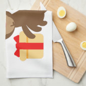 santa claus monkey emoji theedoek (Quarter Fold)