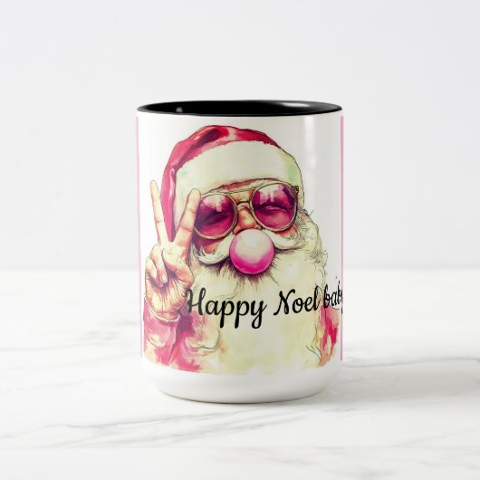 Santa Claus mug Tweekleurige Koffiemok (Center)
