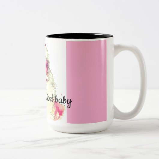 Santa Claus mug Tweekleurige Koffiemok (Rechts)