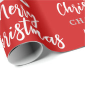 Santa Claus Mustache Persoonlijke Kerstmis Cadeaupapier (Rol Hoek)