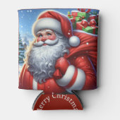 Santa Claus Naam toevoegen Kerstcadeau Blikjeskoeler (Voorkant)