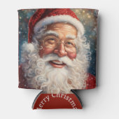 Santa Claus Naam toevoegen Kerstcadeau Blikjeskoeler (Voorkant)