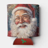 Santa Claus Naam toevoegen Kerstcadeau Blikjeskoeler (Achterkant)