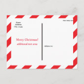 Santa Claus Nice Lijst Aangepaste Certificaat Brie Feestdagenkaart (Achterkant)