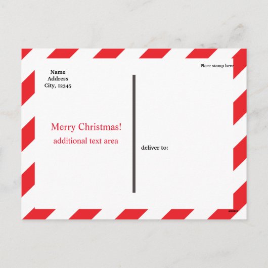 Santa Claus Nice Lijst Aangepaste Certificaat Brie Feestdagenkaart (Achterkant)